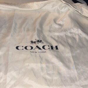 Coach Cream Dust Bag with Logo